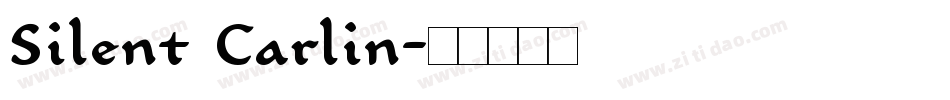 Silent Carlin字体转换